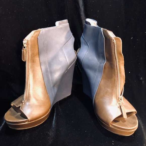 Ten Crosby Derek Lamb Wedge Open Toe Boots-  AS IS - Picture 2 of 12